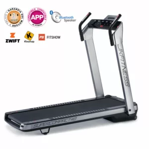 JK Fitness SUPERCOMPACT48 Argent - Compatible Zwift et Kinomap-Neuf